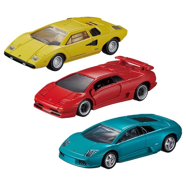 Lamborghini 3 MODELS Collection Takara Tomy Auto a Escala Diecast