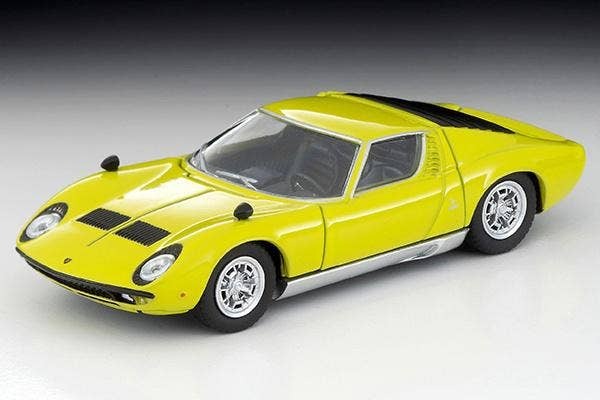 LV Lamborghini Miura S (Yellow Green) Takara Tomy Auto a Escala Diecast - Imagen 2