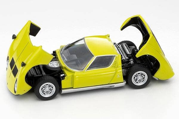 LV Lamborghini Miura S (Yellow Green) Takara Tomy Auto a Escala Diecast - Imagen 9