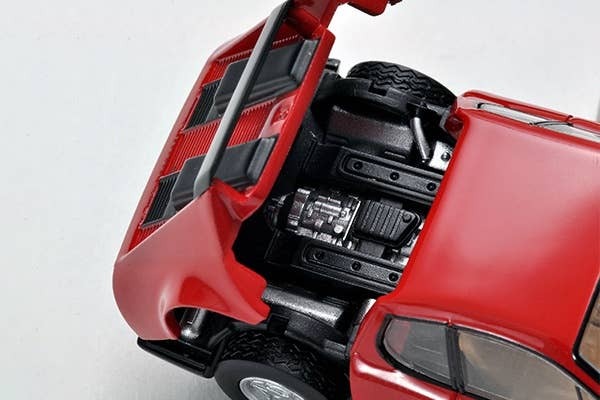 LV-NEO Ferrari 512 BB (Red & Black) Tomytec Auto a Escala Diecast - Imagen 10