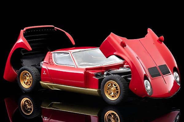 LV Lamborghini Miura SV (Red) Tomytec Auto a Escala Diecast - Imagen 10