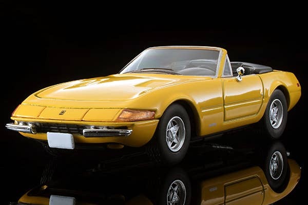 LV Ferrari 365 GTS4 (Yellow) Tomytec Auto a Escala Diecast - Imagen 10