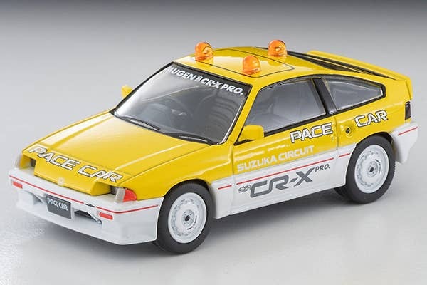 LV-N318b Honda Ballard Sports CR-X MUGEN CR-X PRO Suzuka Circuit Pace Car (Yellow/White) Tomytec Auto a Escala Diecast - Imagen 2