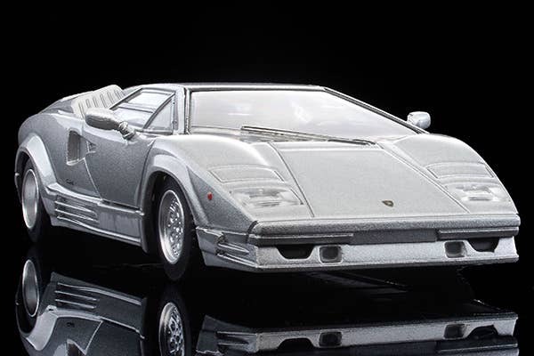 LV-N Lamborghini Countach 25th Anniversary (Silver) Tomytec Auto a Escala Diecast - Imagen 2