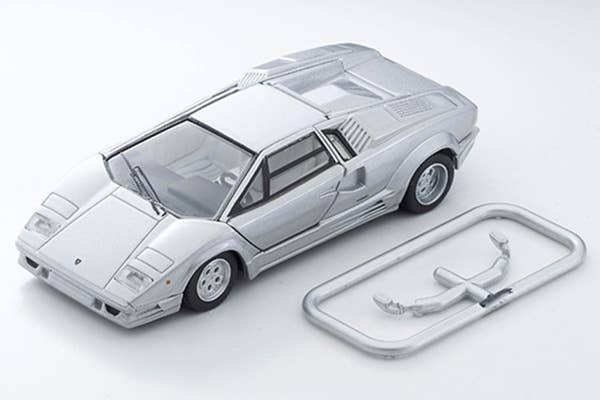 LV-N Lamborghini Countach 25th Anniversary (Silver) Tomytec Auto a Escala Diecast - Imagen 11