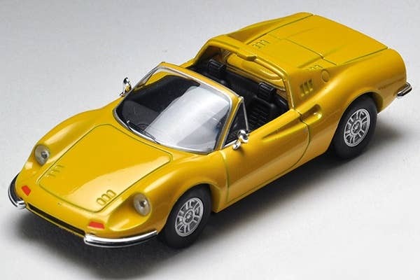 LV Dino 246 GTS (Yellow) Tomytec Auto a Escala Diecast - Imagen 2
