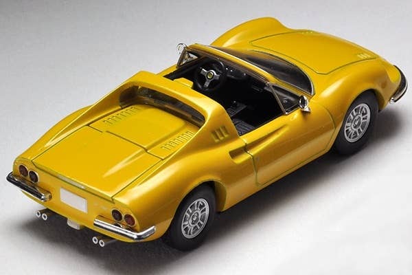 LV Dino 246 GTS (Yellow) Tomytec Auto a Escala Diecast - Imagen 3