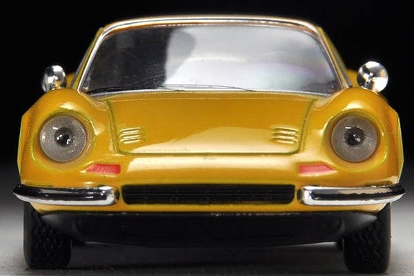 LV Dino 246 GTS (Yellow) Tomytec Auto a Escala Diecast - Imagen 4
