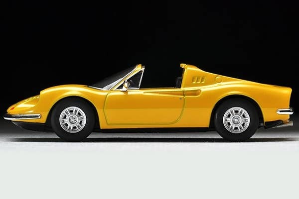 LV Dino 246 GTS (Yellow) Tomytec Auto a Escala Diecast - Imagen 5