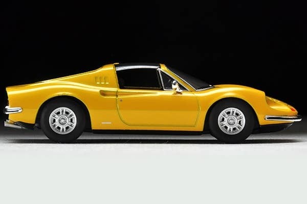 LV Dino 246 GTS (Yellow) Tomytec Auto a Escala Diecast - Imagen 6