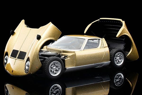 LV Lamborghini Miura S (Gold) Takara Tomy Auto a Escala Diecast - Imagen 10