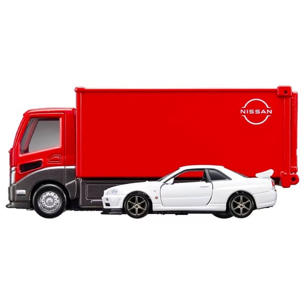 Tomica Transporter Nissan Skyline GT-R V. spec II Nur Takara Tomy Auto a Escala Diecast - Imagen 3