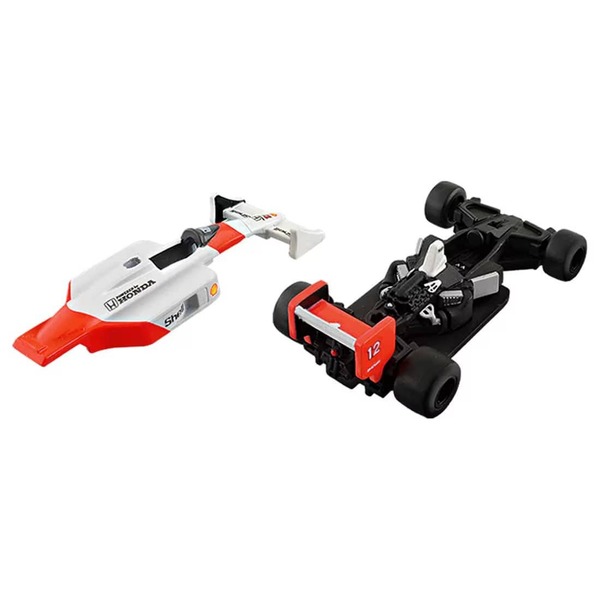 Mclaren Honda MP4/4 No.12 (Ayrton Senna) Takara Tomy Auto a Escala Diecast - Imagen 4