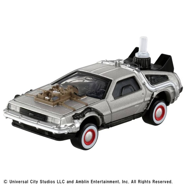 02 Back to the Future Time Machine (PART3) Takara Tomy Auto a Escala Diecast - Imagen 2