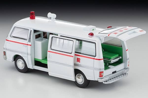 LV-N Big City 01 Nissan Caravan Ambulance (Shibuya Hospital) From Big City PARTIII Episode 7 Escape Runway Tomytec Auto a Escala Diecast - Imagen 8