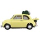 05 Lupin III: The Castle of Cagliostro Fiat 500 Takara Tomy Auto a Escala Diecast miniatura 3