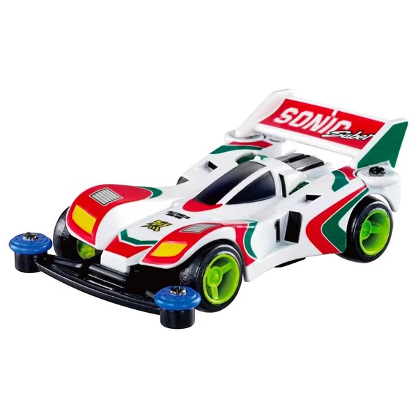 Bakusou Kyodai Let's & Go!! Mini 4WD Sonic Saber Takara Tomy Auto a Escala Diecast - Imagen 2