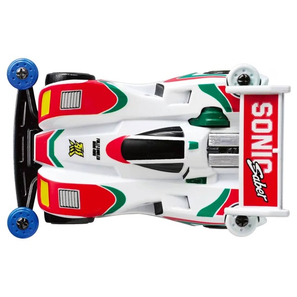 Bakusou Kyodai Let's & Go!! Mini 4WD Sonic Saber Takara Tomy Auto a Escala Diecast - Imagen 3