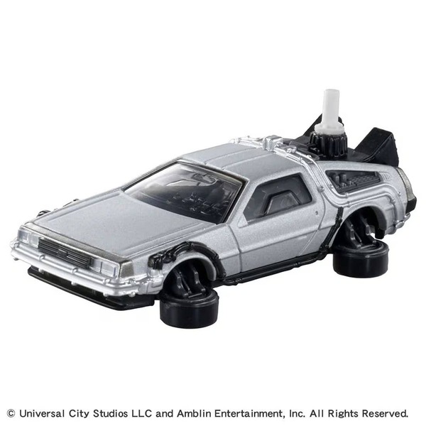 11 Back to the Future Part 2 Time Machine Takara Tomy Auto a Escala Diecast - Imagen 2