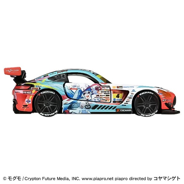 Good Smile Hatsune Miku AMG 2024Ver. Takara Tomy Auto a Escala Diecast - Imagen 6