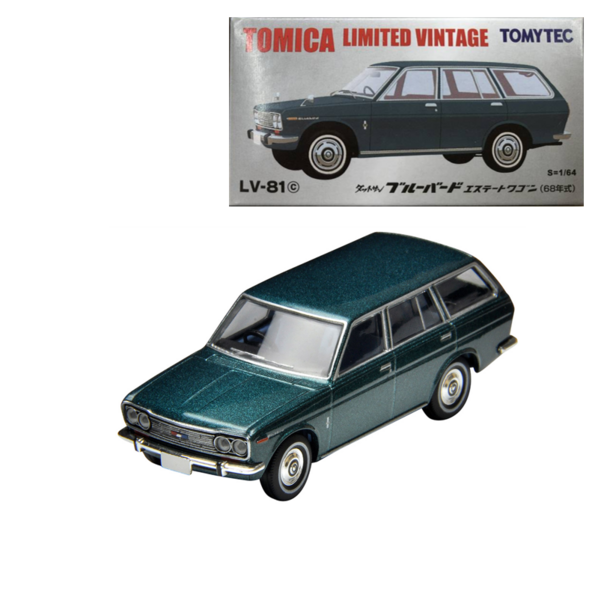 LV-81C Datsun Bluebird Van (Blue) Tomytec Auto a Escala Diecast