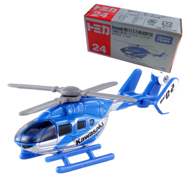 024 Kawasaki BK117 C-2 Takara Tomy Auto a Escala Diecast