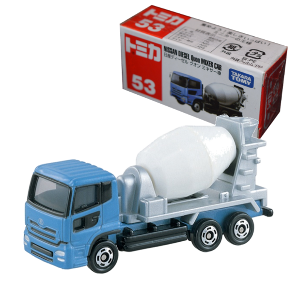 053 Nissan Diesel Quon Mixer Car Takara Tomy Auto a Escala Diecast