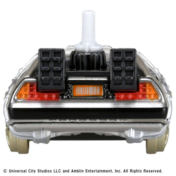 Back to the Future Time Machine (PART3/Railway Wheel Installation Ver.) Takara Tomy Auto a Escala Diecast - Imagen 3