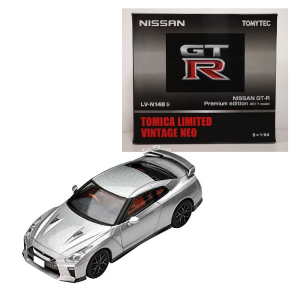 LV-N148b GT-R 2017 Model (Silver) Tomytec Auto a Escala Diecast
