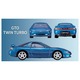 MITSUBISHI SPORTS CARS 3 MODELS Collection Takara Tomy Auto a Escala Diecast miniatura 3