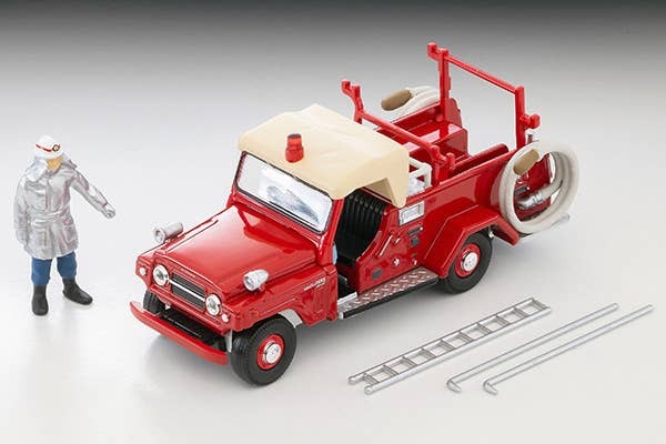 LV-31c Nissan Patrol Pump Fire Truck (with Figure) Tomytec Auto a Escala Diecast - Imagen 7