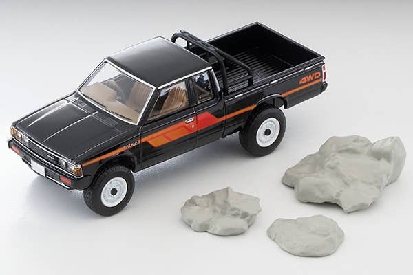 LV-N320a Datsun Truck 4WD King Cab AD (Black) Tomytec Coleccionable - Imagen 7