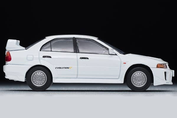 LV-N187c Mitsubishi Lancer RS Evolution V (White) Tomytec Auto a Escala Diecast - Imagen 6