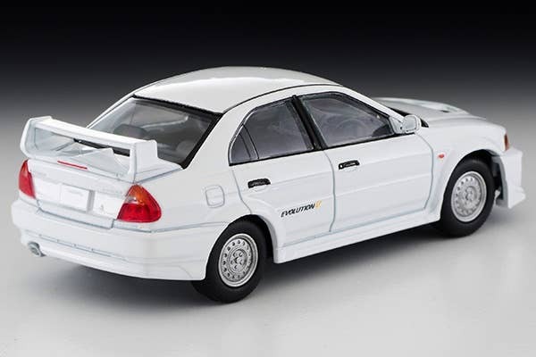 LV-N187c Mitsubishi Lancer RS Evolution V (White) Tomytec Auto a Escala Diecast - Imagen 3