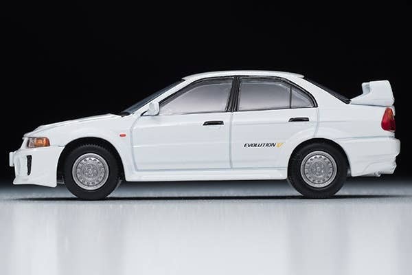 LV-N187c Mitsubishi Lancer RS Evolution V (White) Tomytec Auto a Escala Diecast - Imagen 5