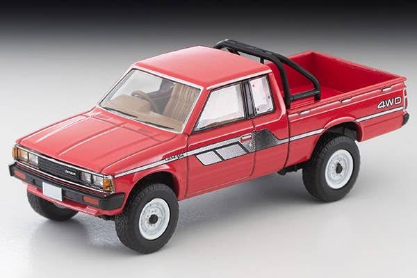 LV-N320b Datsun Truck 4WD King Cab AD (Red) Tomytec Auto a Escala Diecast - Imagen 2